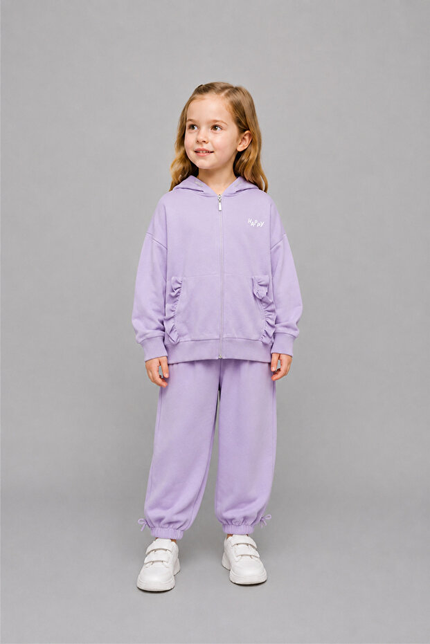 Girl's Hooded Zippered Sweatshirt 6-16 Years Old 422302