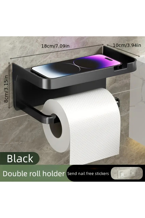 HHX Toilet Paper Holder Plastic Storage Rack Kitchen Towel Placement Of Seasoning Bottles Bathroom W