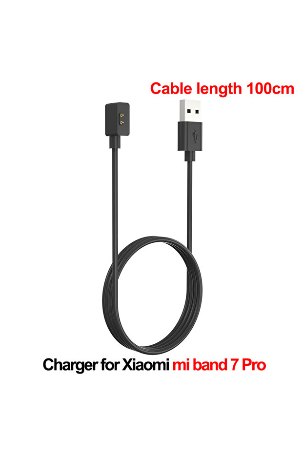 شاحن مغناطيسي Miband 7 Pro-100cm لـ Mi Band 7 Pro 6 5 4 3، كابل شحن USB لـ MiBand 2