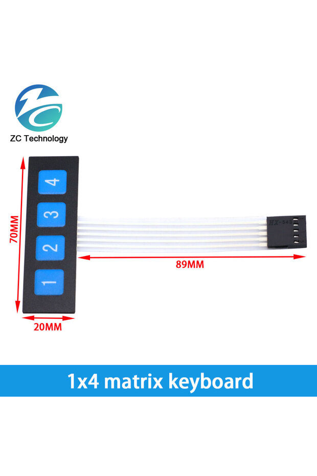 1x4-matrix-keyboard 1*2 3 4 5 6 8 Key Button Membrane Switch 3*4 4X5 Matrix Array Keyboard 1X6 Keypa