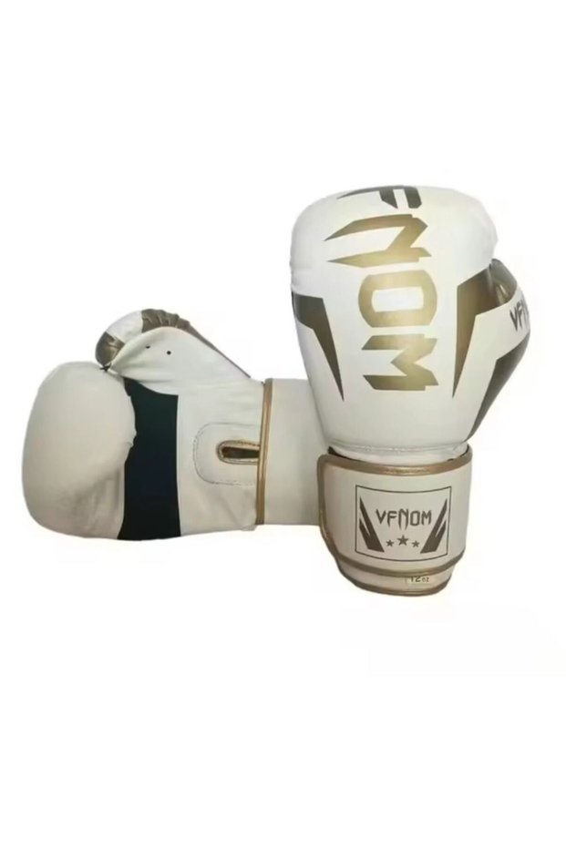 14oz White Gold 6/8/10/12/16Oz Kids Adult Boxing Gloves PU Breathable Professional Sanda Muay Thai F