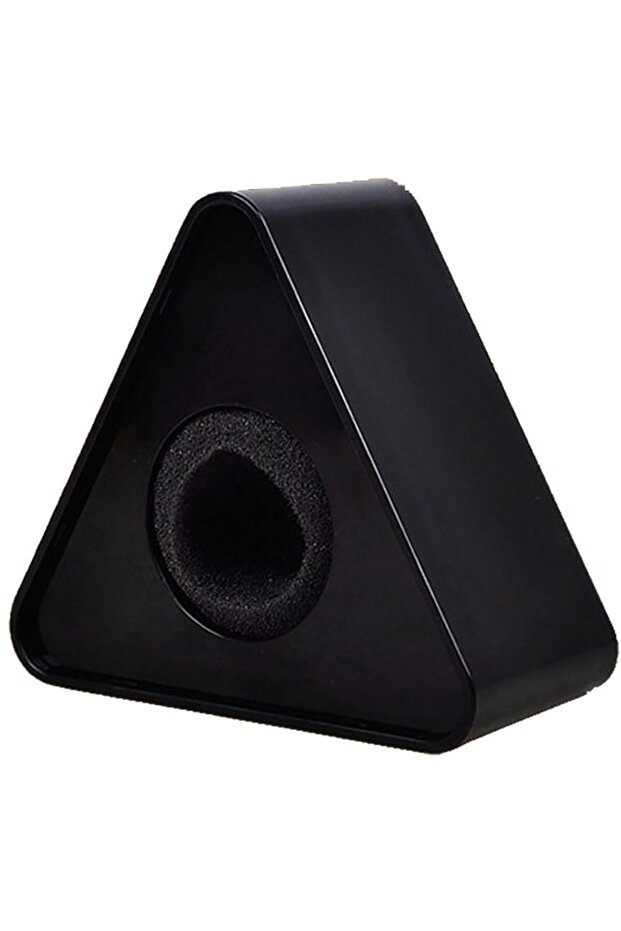 black-Triangular Square/Triangular Shaped Interview KTV Mic Microphone Logo Flag Stand Square Cube S