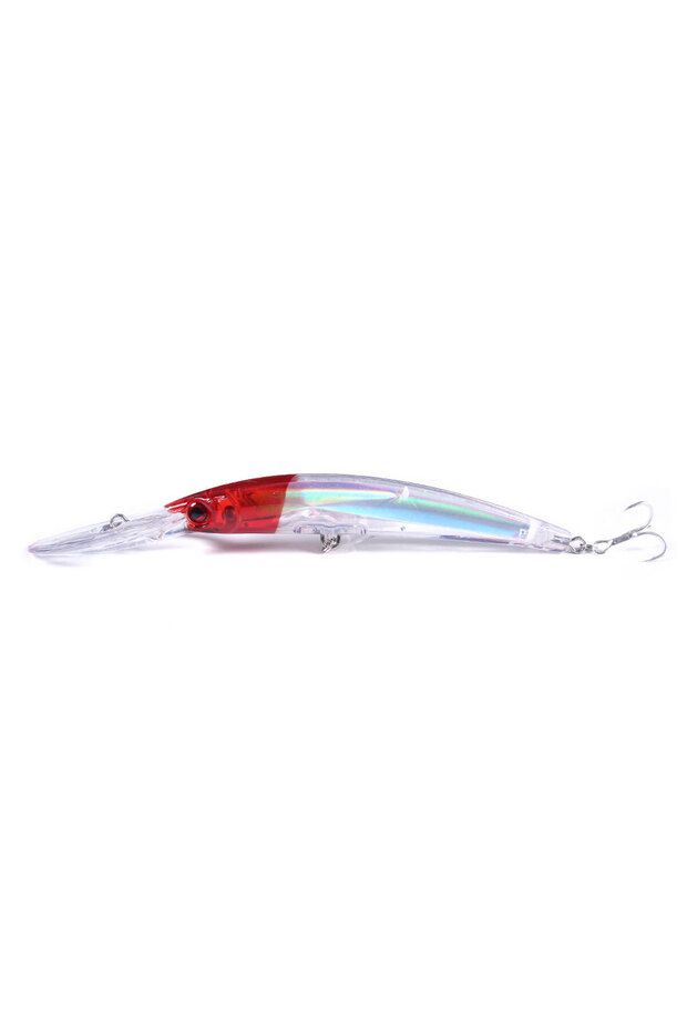 004 HENGJIA 17cm 23.5g Minnow Fishing Lure Laser Artificial Bait 3D Eyes Fishing Wobblers Bait Crank