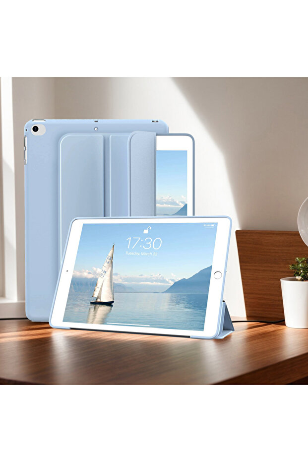 iPad mini 5 7.9 بوصة أزرق ثلجي لجهاز iPad Mini 5 2019/ Mini 4 3 2 1 7.9 بوصة، غلاف سيليكون ناعم Trifo