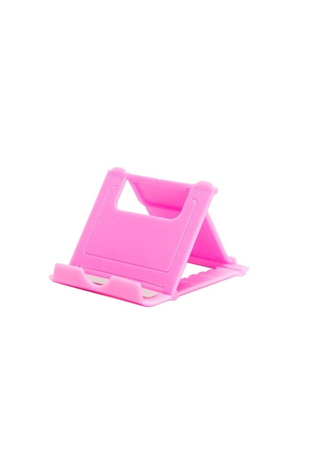 Pink Portable Desktop Phone Tablet Stand Folding Holder Flexible Foldable Smartphone Mobile Phone Br