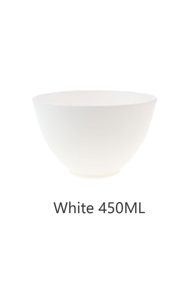 White 450ML 1PC 250ML/450ML Silicone Facial Mask Bowl DIY Mix Facial Mask Bowl Easy To Clean Wear-re