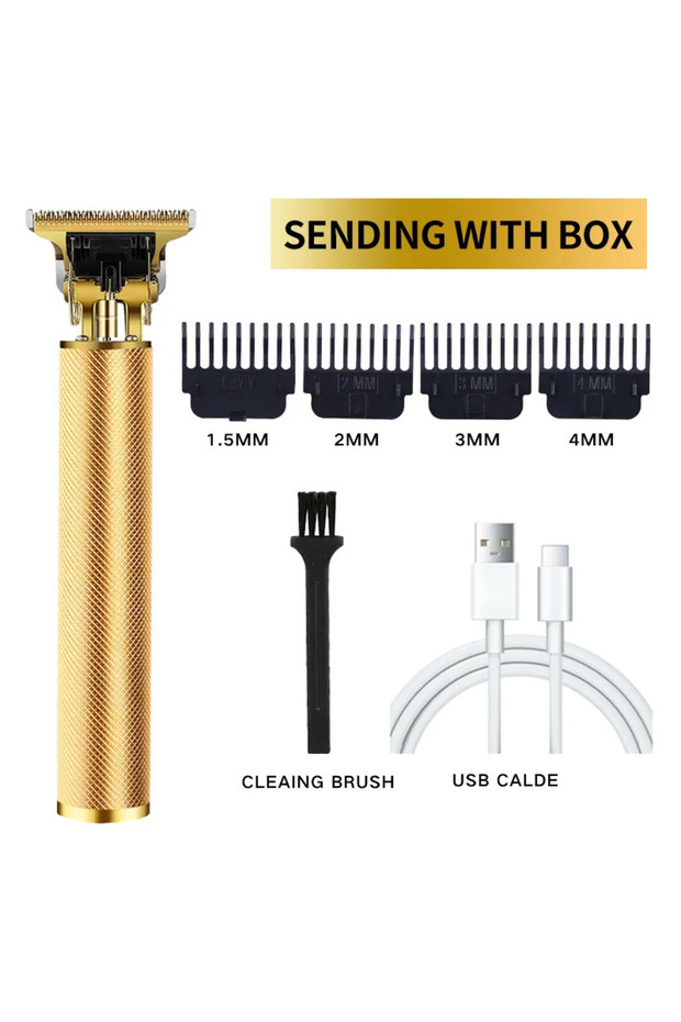 Gold Hair Clipper Repair Beard Shaving Body Hair Trimmer Clippers Electric Machine Men Haircut Machi