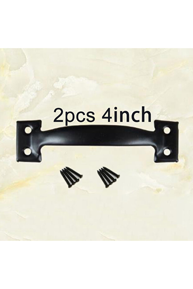 4inch 2pcs Door Handle+8pcs Screws Barn Door Handle Gate Handle Pull For Sliding Barn Doors Gates Ga