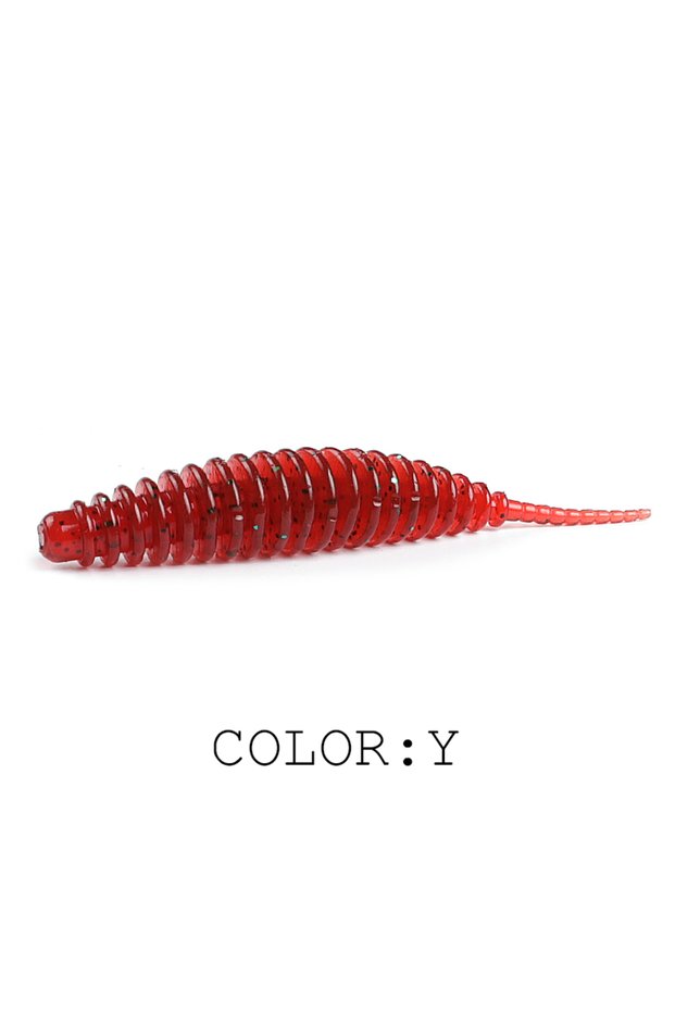 65mm10pcs Y 2023 Hot Supercontinent Worm Bait Soft Bait Tanta Fishy Smell Fishing Lures Pesca Carp F