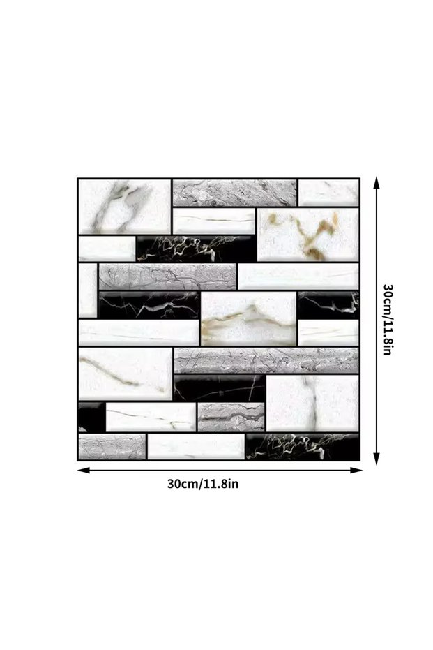 10 pieces JQZ371 10/20PCS Self-Adhesive Wall Pasted Waterproof Anti-Fouling Beautify Decorative Livi