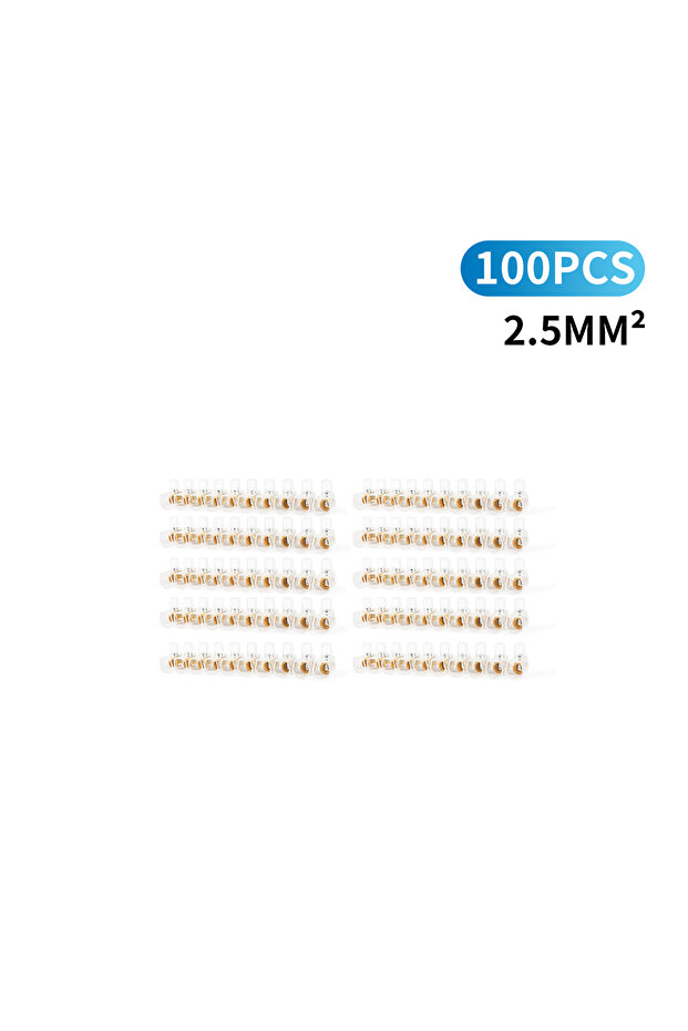 100pcs JH01-10P 2.5MM Terminal Block White Screw Terminal Connector Dual Row Electric Barrier Block