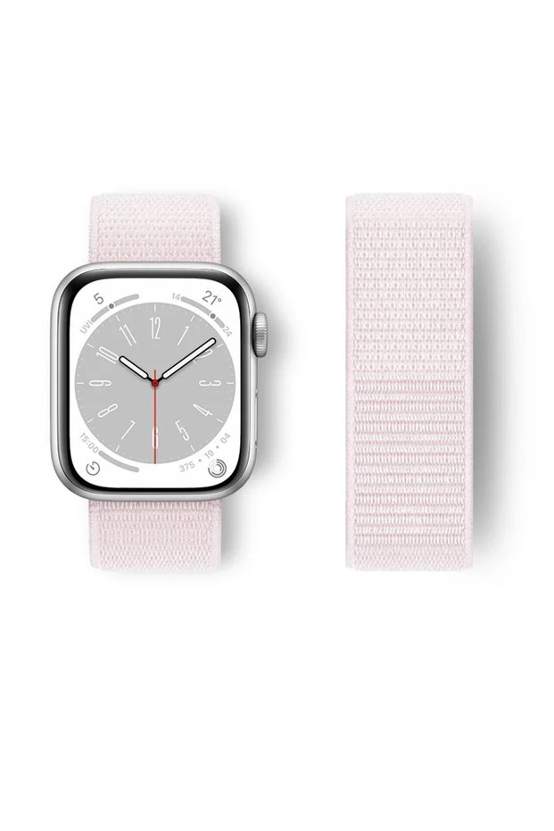 41mm 40mm 38mm pearl pink 18 Nylon Sport loop Strap For Apple Watch Band 44mm 42/40mm 45mm 38/41mm