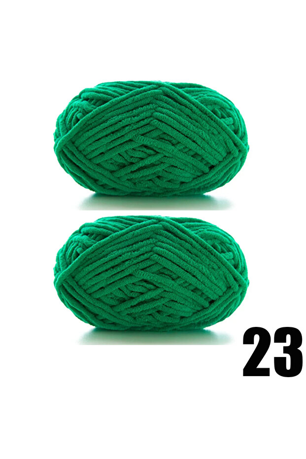 2pcs 23 2pcsX50g Thick Velvet Yarn Handmade DIY Knitting Yarn Wool Line Scarf Hat Soft Chenille Yarn