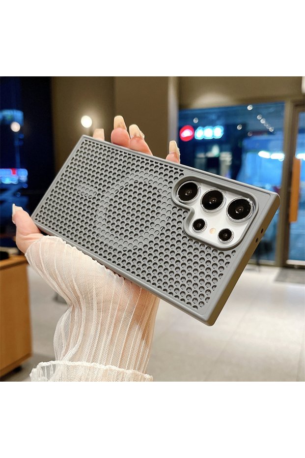 For Samsung S24Ultra Gray Heat Dissipation For Magsafe Magnetic Case For S25 S24 S23 S22Ultra Plus
