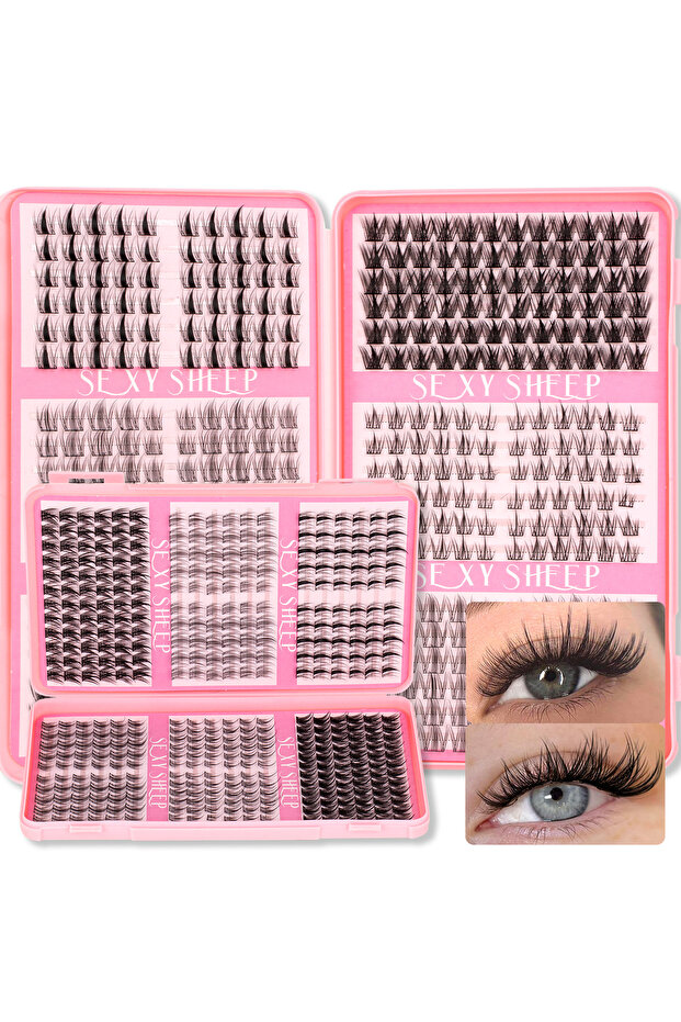 GN 05 DIY Eyelashes Clusters Natural Look Manga Anime Eyelash Extension Mixed Styles Eyelashes Clust