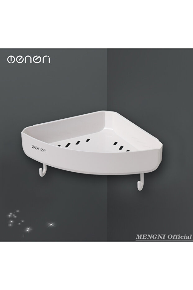 Triangle With hook MENGNI Bathroom corner shelves Kitchen Storage organization rack Wall Mounted Sha