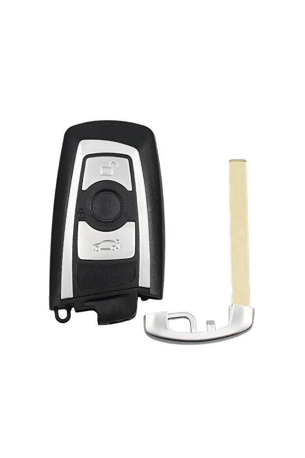 3 Button Silver KEYYOU Smart Car Key Shell Cover Remote Case for BMW CAS4 F FEM 3 5 7 Series E90 E92
