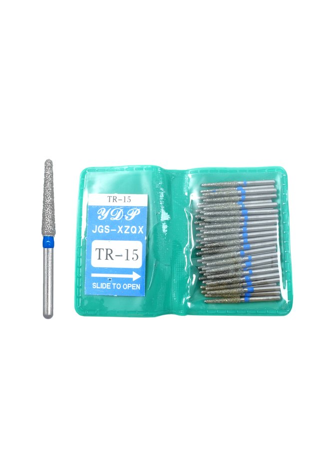 TR-15 50Pcs/Bag Dental Diamond High Speed Burs for Polishing Smoothing 1.6MM High Quality Polishing