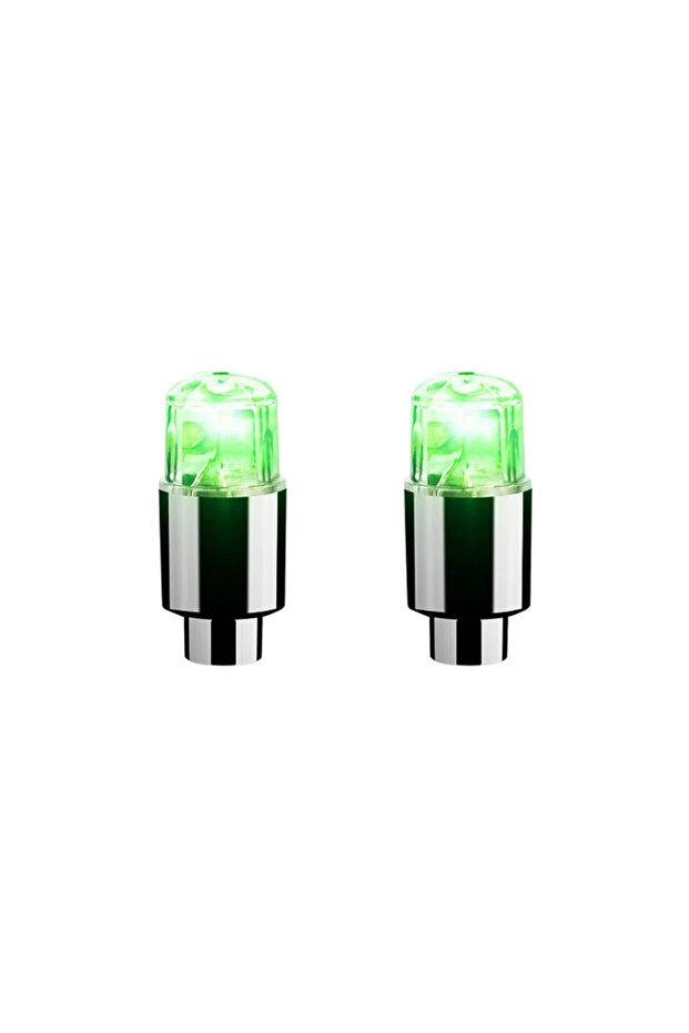 Green2PCS 2/4PCS LED Tire Valve Cap Lights Durable Air Valve Caps with Lights for Cars Motorcycles B