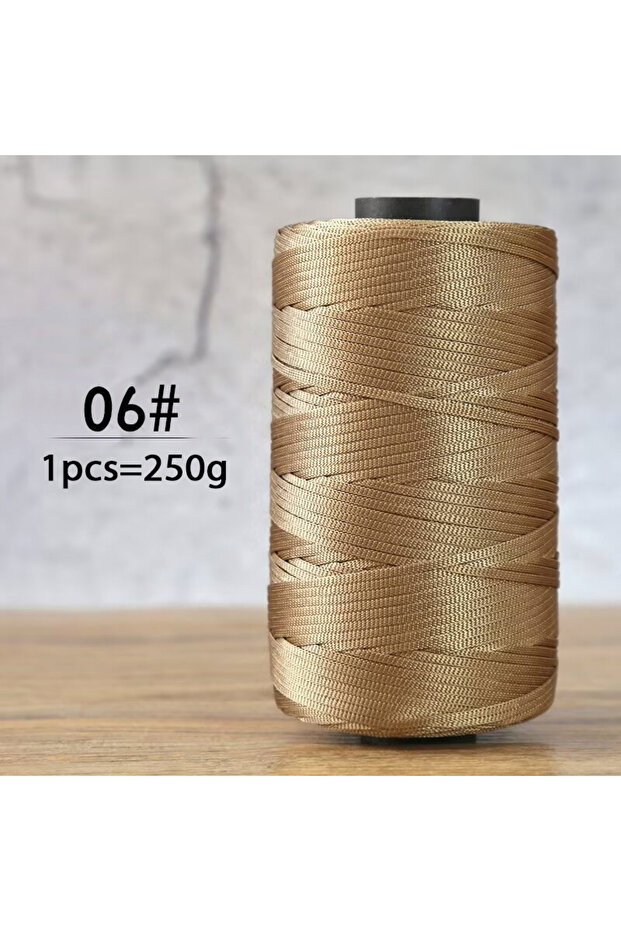 06 Yellow Camel 250g summer crochet flat ribbon thread handmade DIY weaving production crochet summe