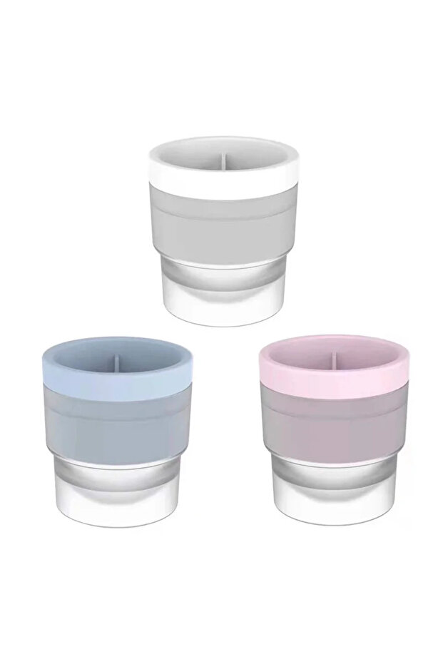 Mix 3Pcs JUSTINLAU Ice Maker Food Grade Sphere Ice Mold Stackable Slow Melting DIY Ice Ball For Cock