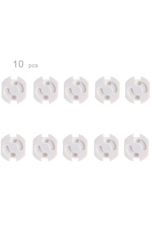 only 2 holes cover Baby Safety Socket Covers 10pcs Electrical Plastic Outlet Protectors Child Safe S