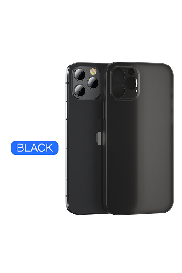 جراب أسود رفيع للغاية من البولي كربونات غير اللامع لهاتف iPhone 16 Pro Max، مناسب لهاتف iPhone 11 12 13 14 15 16 Pro Max 15 Plus