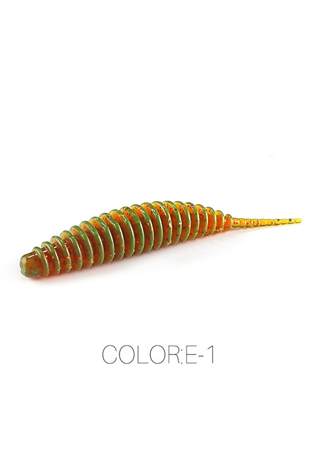 65mm10pcs E-1 2023 Hot Supercontinent Worm Bait Soft Bait Tanta Fishy Smell Fishing Lures Pesca Carp