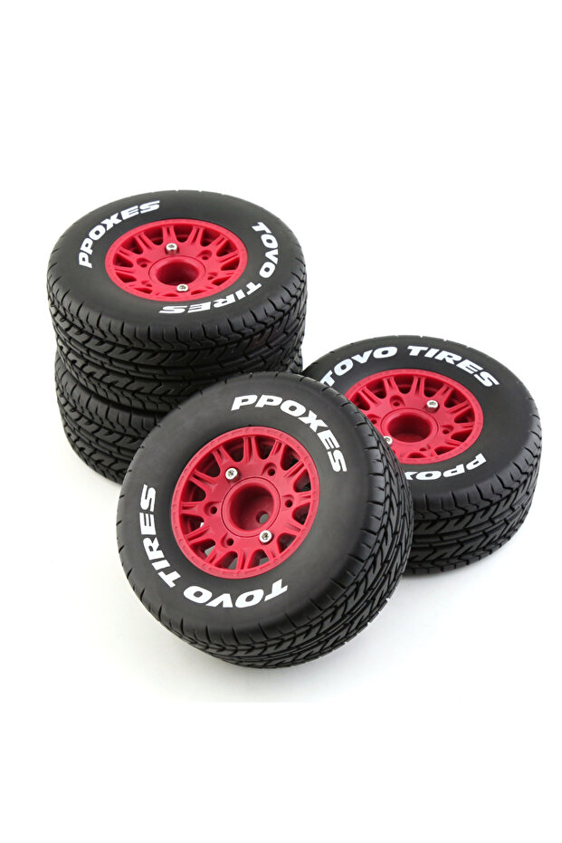 4pcs 4Pcs 113Mm 1/8 1/10 Short Course Truck Tire Tyre Wheel With 12 14 17Mm Hex For Slash Arrma SENT