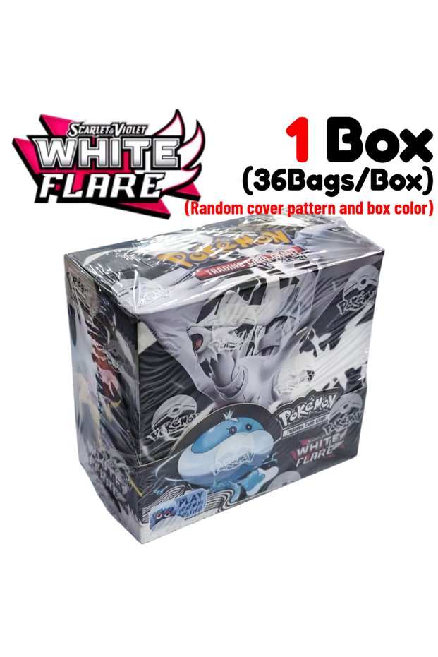 Bandai WHITE 36 packs Pokemon TCG Booster Box Mega Evolution Ascended Heroes Phantasmal Flames Engli
