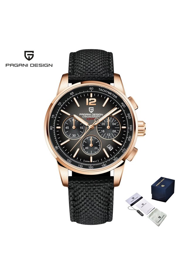 GoldGrey PAGANI DESIGN 2026 New Luxury Fashion Casual Men Quartz Watches VK63 100M Water Resistant S
