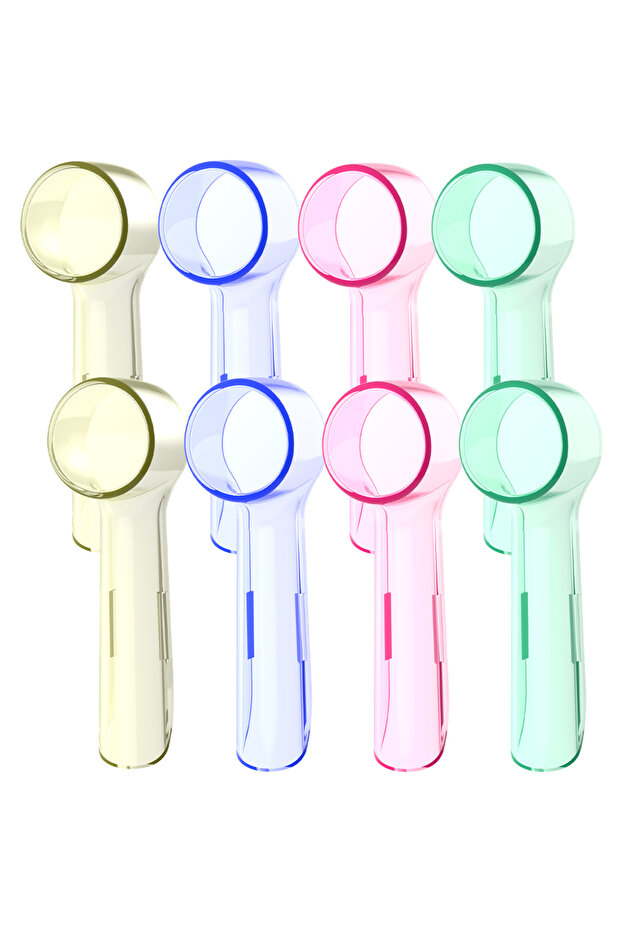 Colorful-8 Pcs Toothbrush Dustproof Covers Caps Compatible with Braun Oral B Replacement Brush Heads