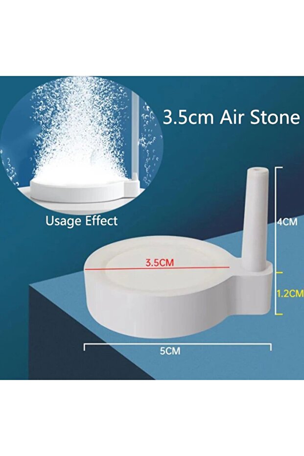 3.5cm 1Pcs 35/50/80/100mm Fish Tank Aquarium Air Stone Oxygen Aerator Increasing Air Bubble Pond Pum