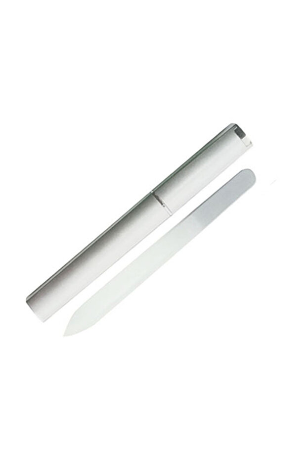 1pcs 1pcs Professional Colorful Glass Nail Files strip Double-Sided Transparent Gradient Cr