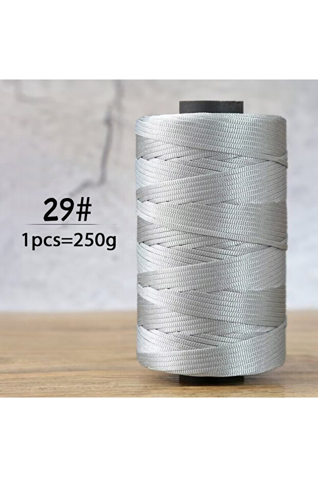 29 light gray 250g summer crochet flat ribbon thread handmade DIY weaving production crochet summer