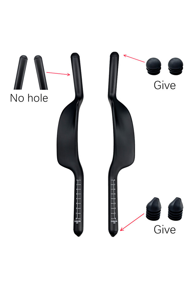 No With holes BALUGOE Road Fixed Gear bike Triathlon Time Trial Carbon Bicycle Extended TT Rest Hand