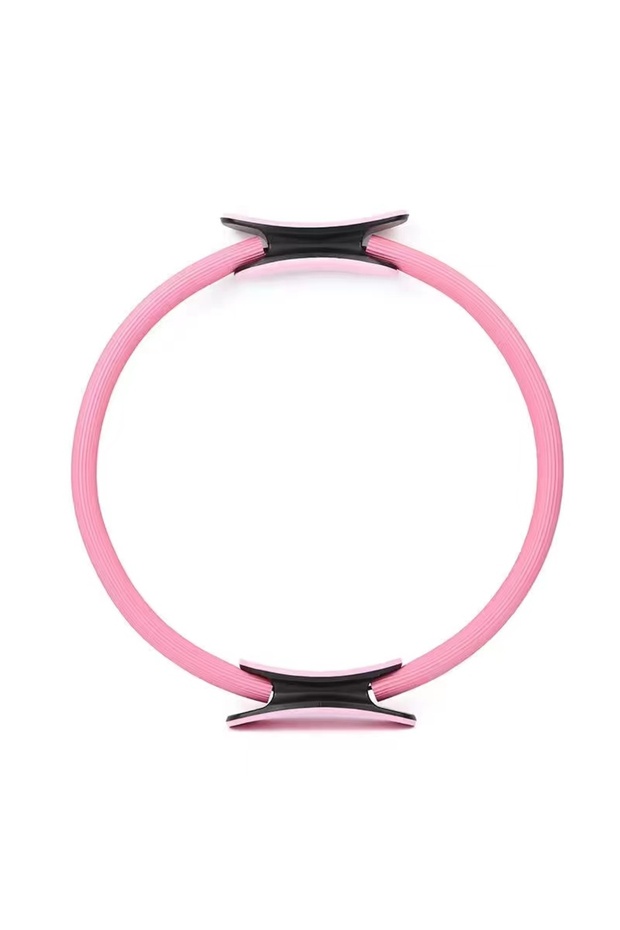 Pink Yoga Fitness Ring Circle Pilates Women Girl Exercise Home Resistance Elasticity Yoga Ring Circl