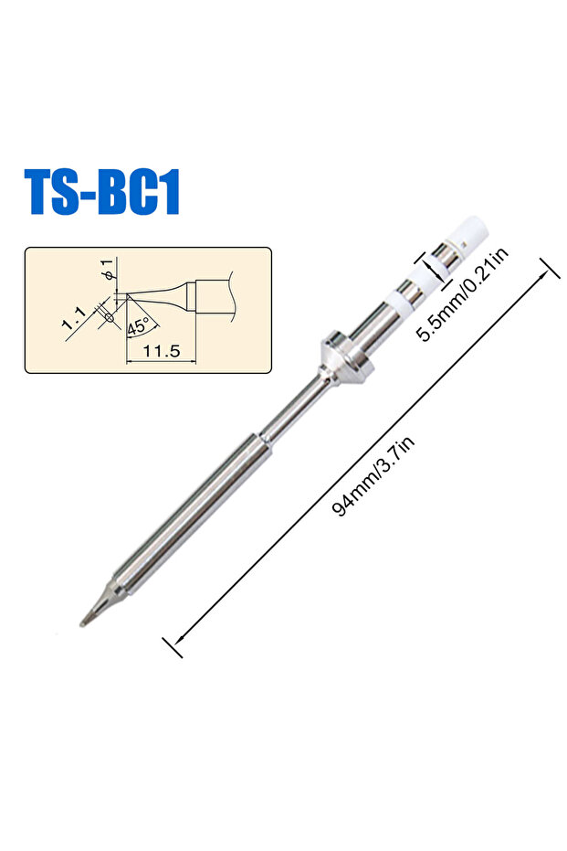 رؤوس لحام بديلة لـ TS-BC1 Pine64 Pinecil TS100 TS101، موديلات مختلفة من Pinecil V2 Electr