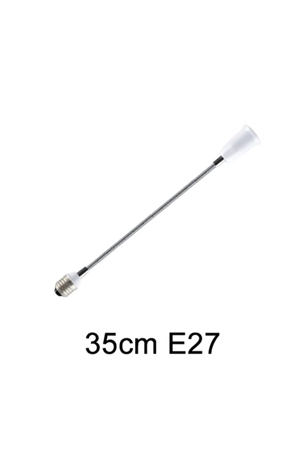 حامل مصباح LED مرن من GGBEE بطول 35 سم، قاعدة E27 إلى E27، متوفر بأطوال 20 سم، 30 سم، 40 سم، 50 سم، و60 سم.