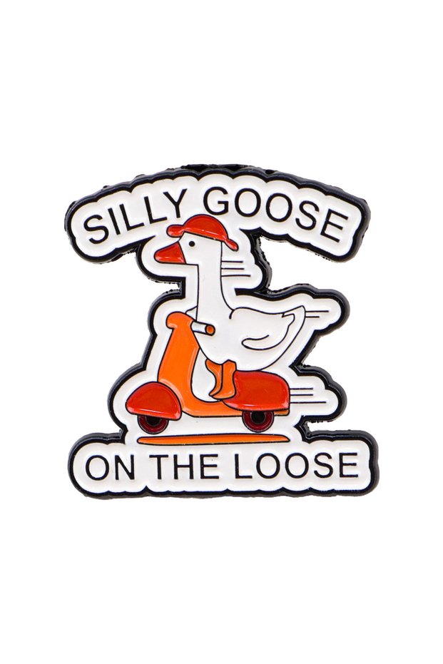 7 Funny Goose Enamel Pin Cartoon Duck Quotes Brooch For Coat Women's Brooches Fashion Lapel Badges .