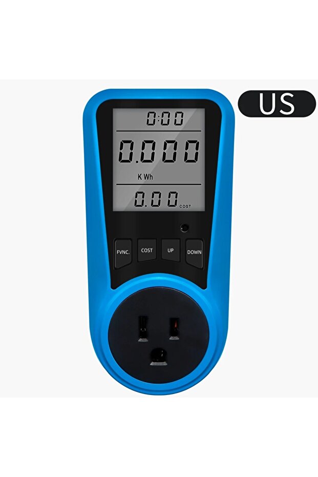 VA085US Digital Current Meter AC 230V Power Meter Voltmeter Time Watt Power Energy Tester 50Hz Socke