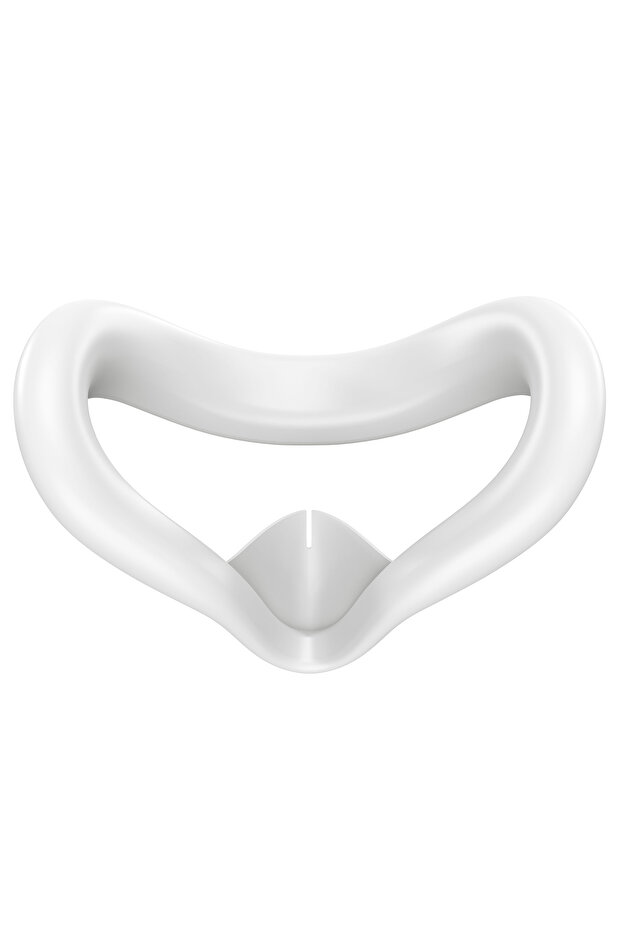 غطاء وسادة وجه سيليكون VR أبيض لـ Meta Quest 3S، ملحقات Meta Quest 3S وسادة وجه VR M