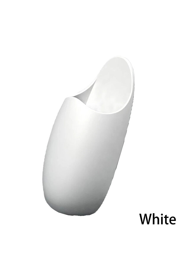 White Silicone storage tube wall-mounted storage tube electric toothbrush holder egg beater storage