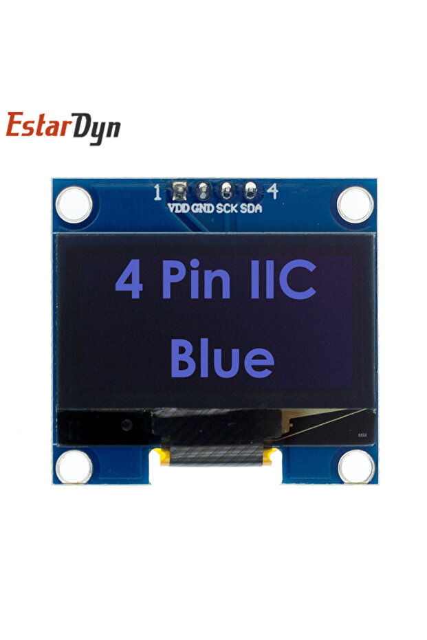 وحدة OLED مقاس 1.3 بوصة من 4 دبابيس IIC-Blue RoHS باللون الأبيض/الأزرق SPI/IIC I2C Communicate ملونة 128X64 OL مقاس 1.3 بوصة
