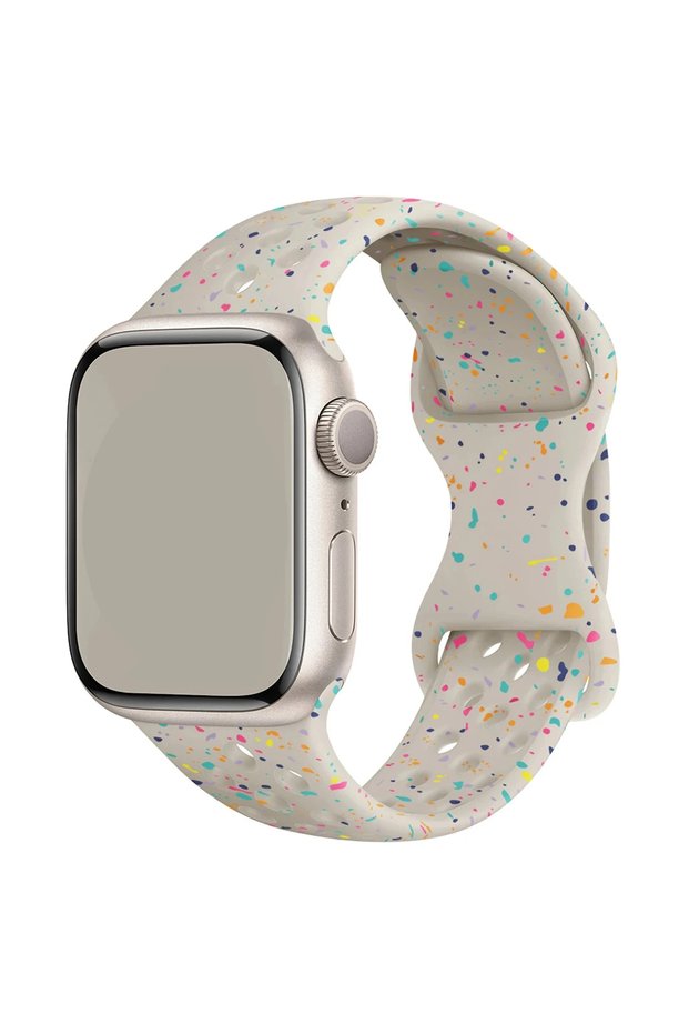 38mm 40mm 41mm starlight Color Particles Strap for Watch Ultra 2 Band 49mm 45mm 44mm Silicone Brace