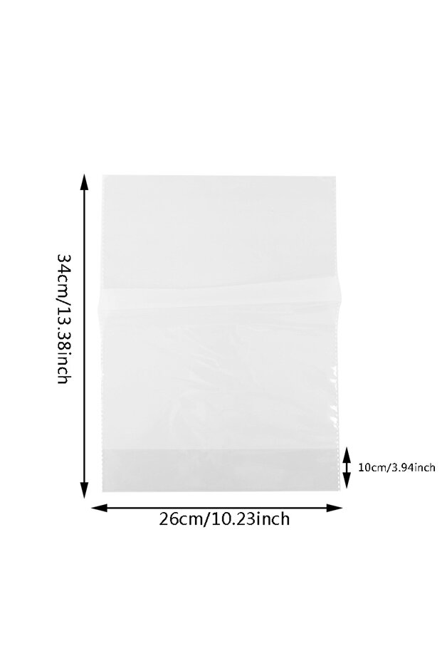 As picsture 100pcs-L 100Pcs Transparent Plastic Bags Candy Lollipop Cookie Packaging Clear Opp Cello
