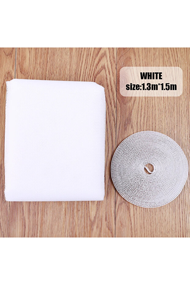 1.3 x 1.5M white 1.5*2M Anti Mosquito Window Screen Mesh Invisible Curtain for Living Room Decoratio