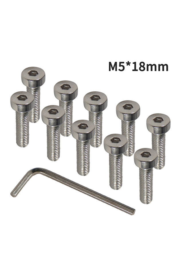 Diving & Snorkeling M5x18 10pcs 10pcs M5Screw Stainless Steel 304 Screw Hexagon Socket Short Cup Hea