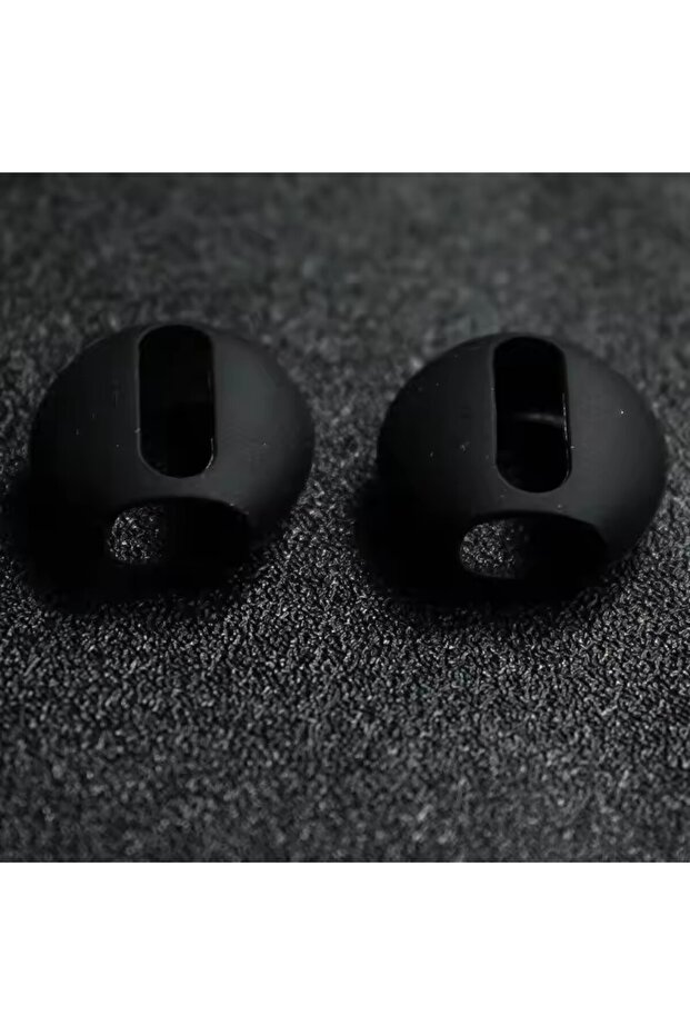 Black 1pair Ear Pads For Airpods Free Buds3 Pro Wireless Bluetooth Iphone Earphones Silicone Ear Cap