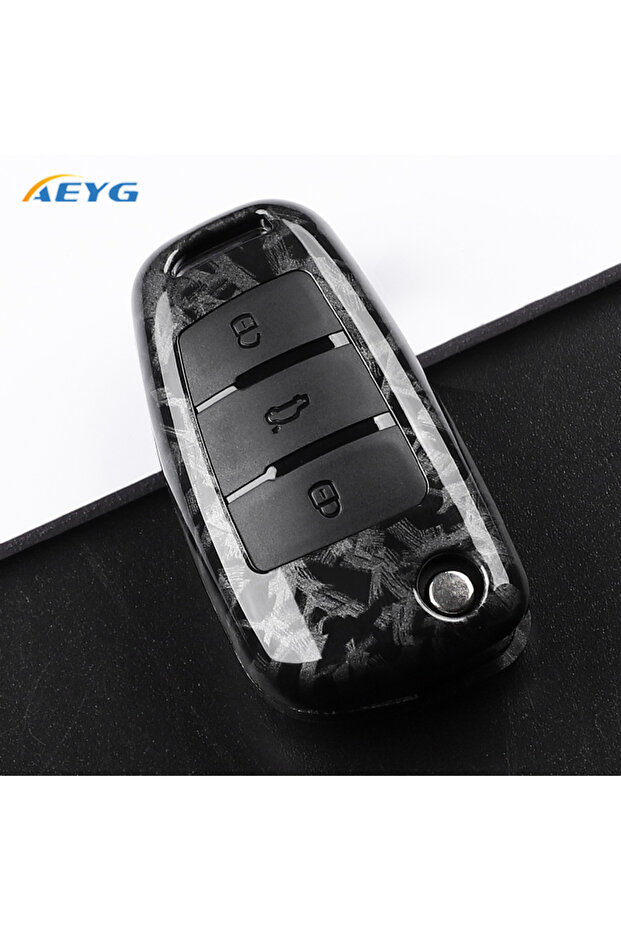 FCarbon ABS Carbon Fiber Car Key Case Cover For Audi A1 A3 A4 8P 8L 8V A5 B6 B7 A6 A7 C5 C6 Q3 Q5 Q7